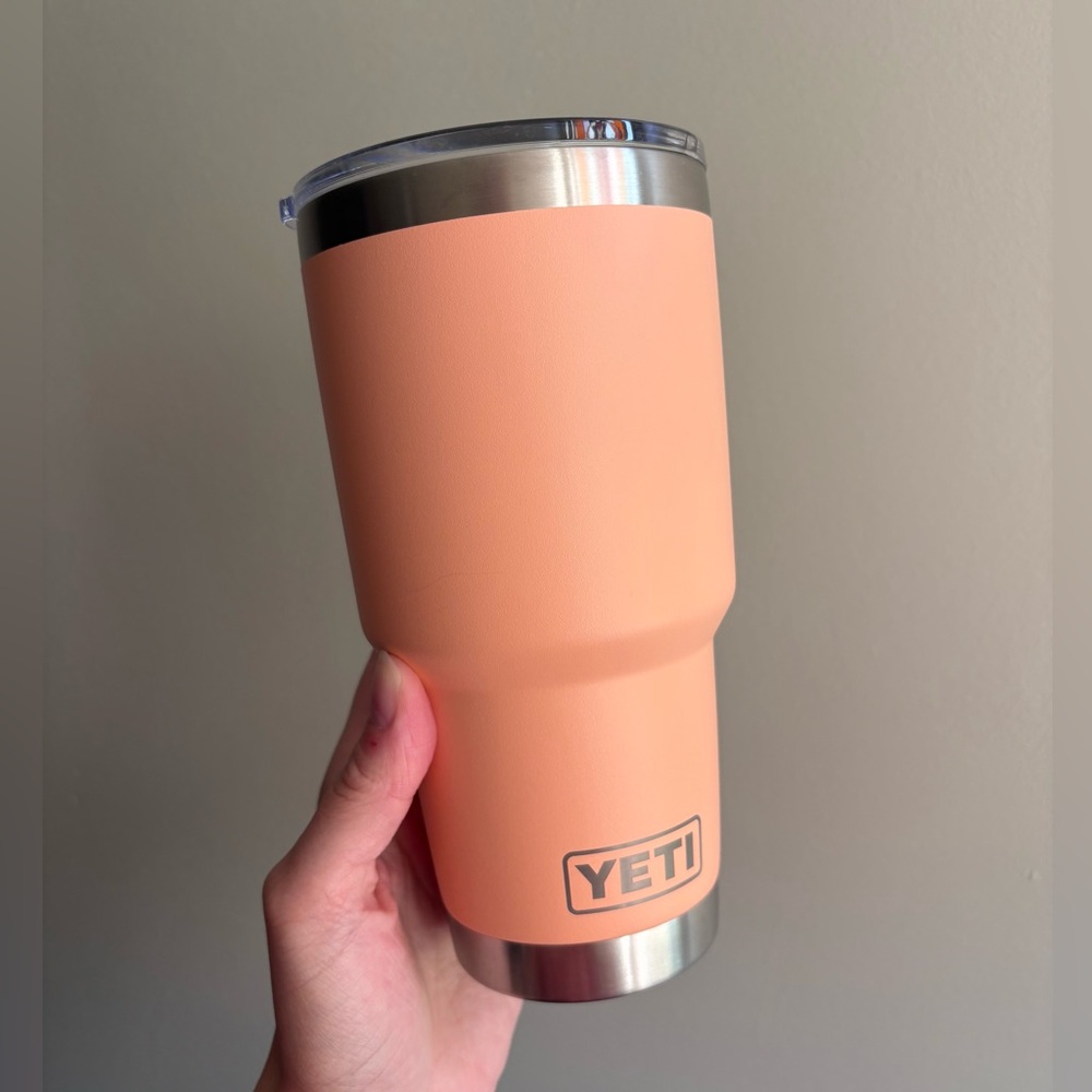 YETI Peach Orange Travel Mug 30 oz